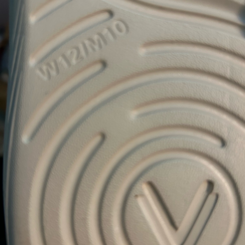 Beige Sole with V Logo